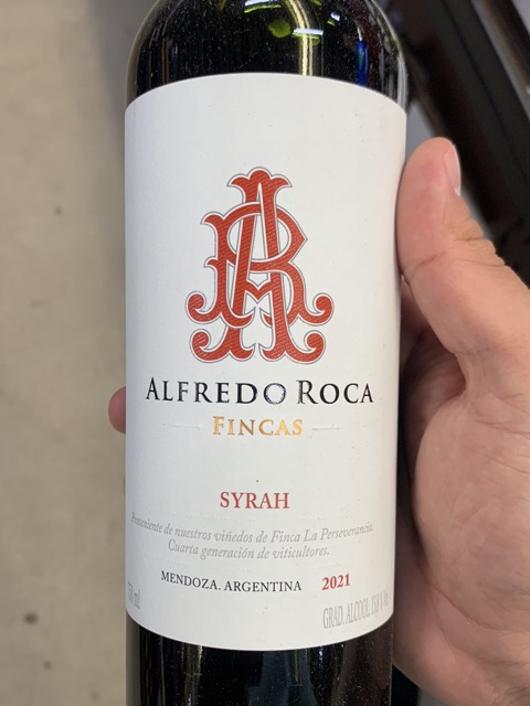 Alfredo Roca Fincas Syrah 2021