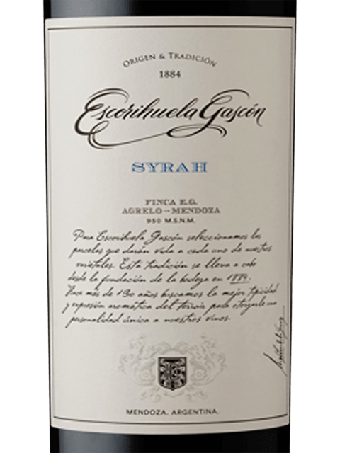 Escorihuela Gascón Syrah 2022