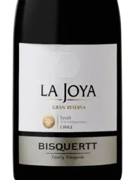 Bisquertt Family Vineyards La Joya Gran Reserva Syrah