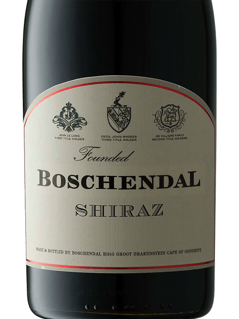 Boschendal Shiraz (1685 Series) 2020