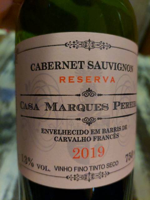 Casa Marques Pereira Reserva Cabernet Sauvignon 2019