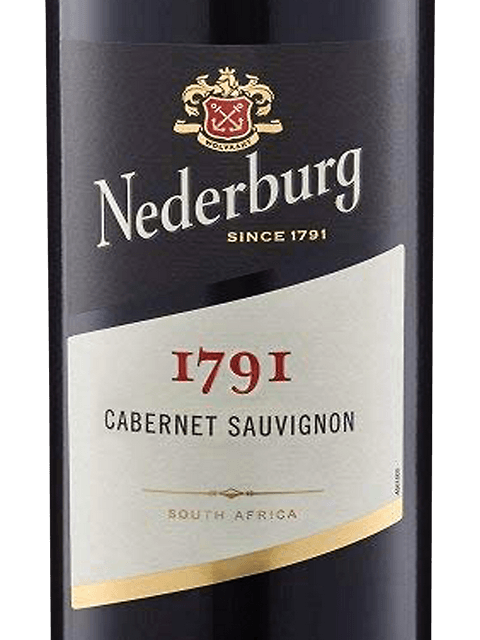 Nederburg 1791 Cabernet Sauvignon 2019