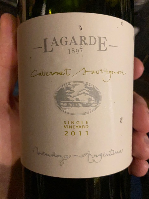 Lagarde Cabernet Sauvignon Partidas Únicas