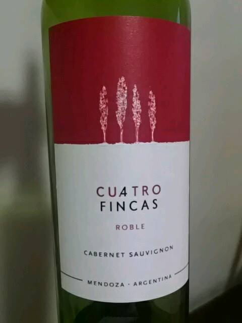 Cuatro Fincas Cabernet Sauvignon Roble 2015