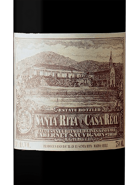 Santa Rita Casa Real Etiqueta Exportação Cabernet Sauvignon