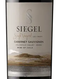 Siegel Single Vineyard Los Lingues Cabernet Sauvignon 2019