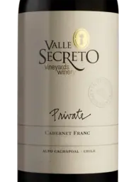 Valle Secreto Vineyards Winery Private Cabernet Franc
