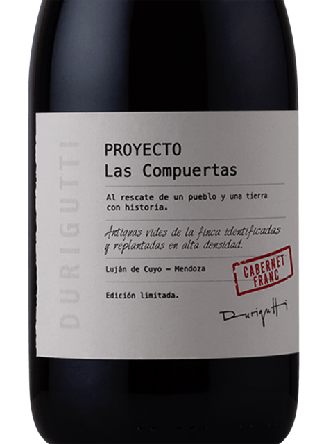 Durigutti Family Winemakers Durigutti Proyecto Las Compuertas Cabernet Franc 2019