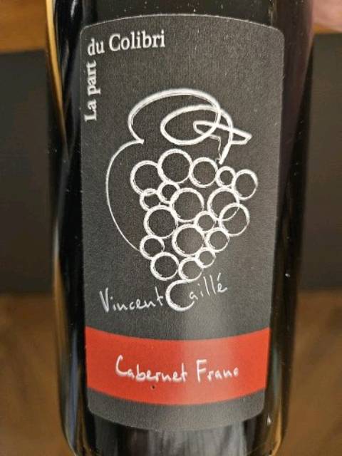 Domaine Le Fay d'Homme - Vincent Caillé La Part du Colibri Cabernet Franc