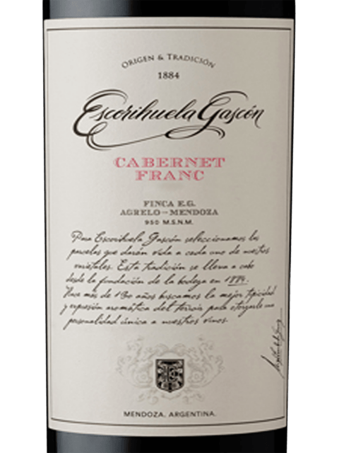 Escorihuela Gascón Cabernet Franc 2020