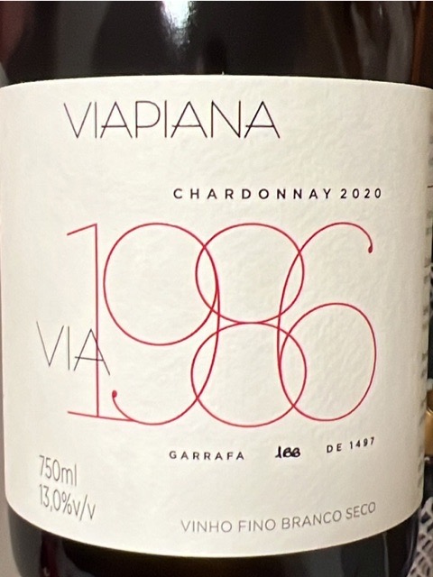 Viapiana Via 1986 Chardonnay 2020