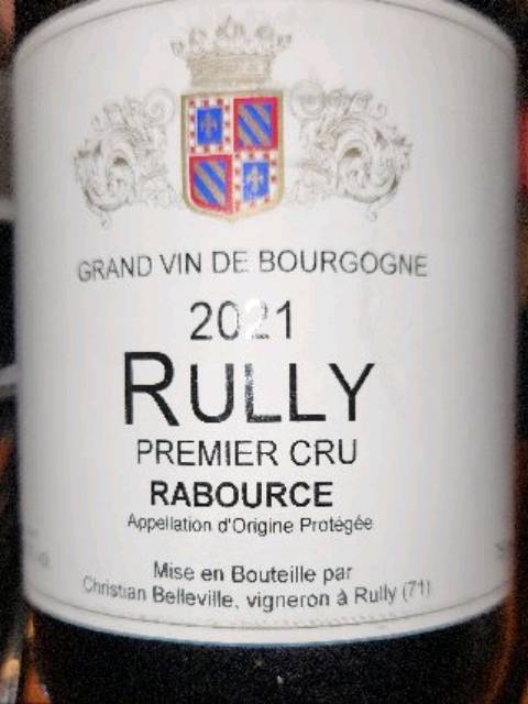 Domaine Christian Belleville Rully Premier Cru Rabourcè