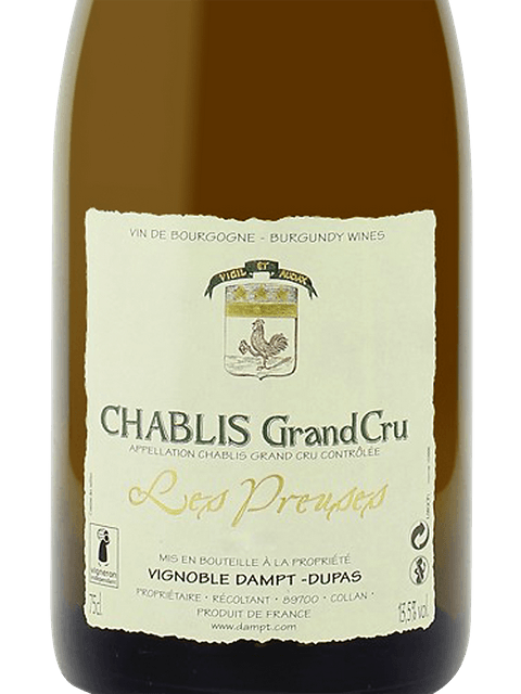 Dampt Frères Chablis Grand Cru 'Les Preuses' 2019