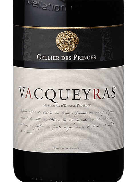 Cellier des Princes Vacqueyras 2018