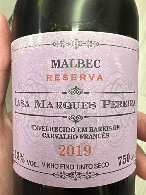 Casa Marques Pereira Reserva Malbec 2020