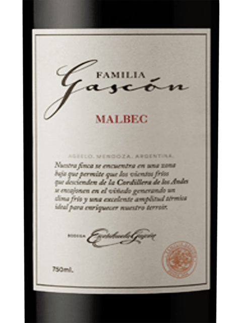 Escorihuela Gascón Familia Gascón Malbec