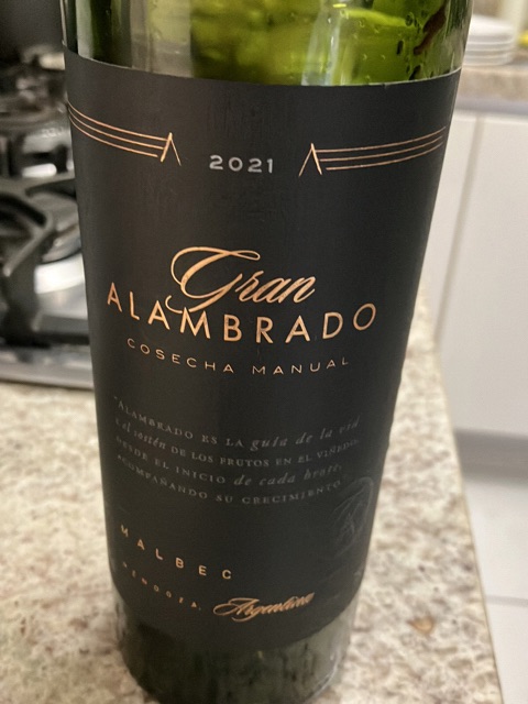 Alambrado Cosecha Manual Gran Malbec 2021