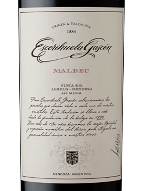 Escorihuela Gascón Malbec