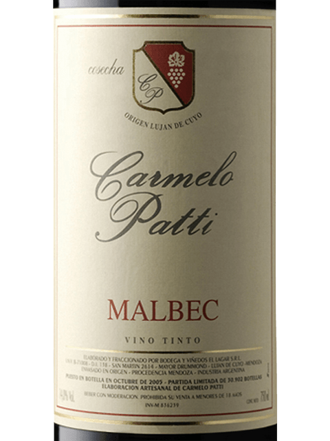 Carmelo Patti Malbec 2018