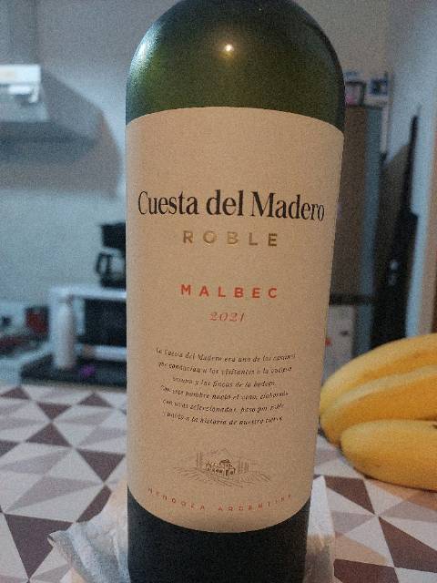 Cuesta del Madero Roble Malbec