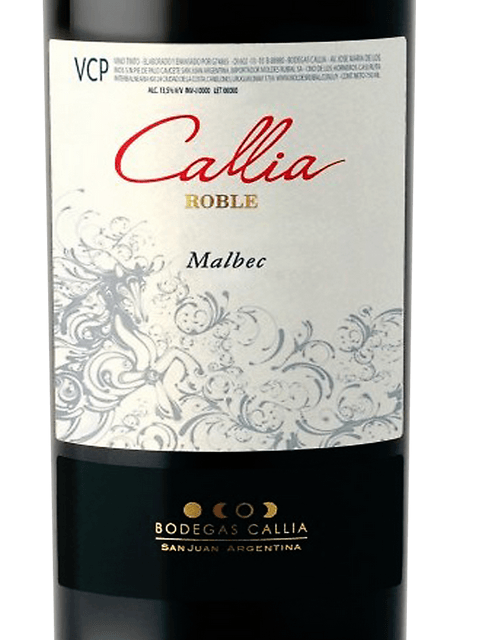 Callia Malbec Roble 2021