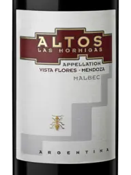 Altos Las Hormigas Malbec Appellation Vista Flores 2012