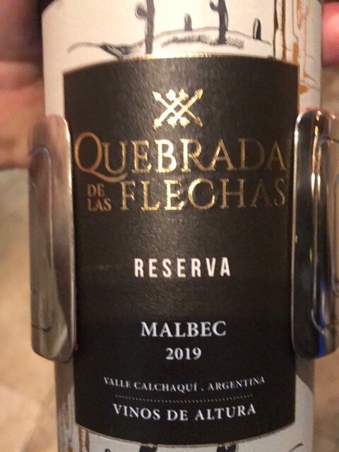 Quebrada de Las Flechas Reserva Malbec