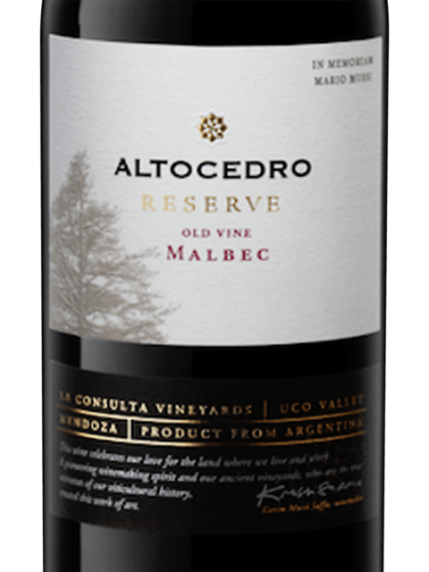 Altocedro Old Vine Reserva Malbec 2018