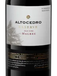 Altocedro Old Vine Reserva Malbec 2018