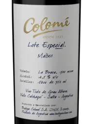 Colomé Lote Especial Malbec La Brava 2020
