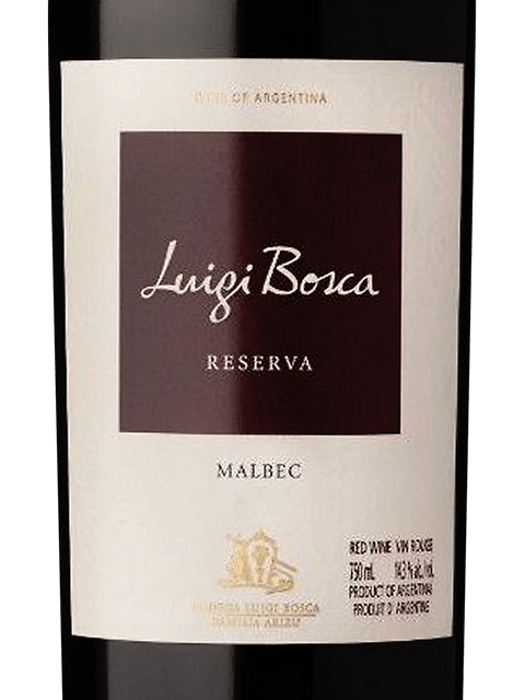 Luigi Bosca Reserva Malbec 2020