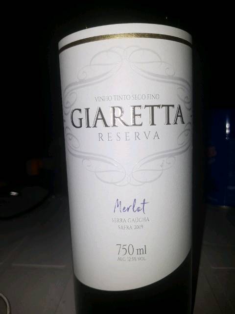 Giaretta Reserve Merlot 2020