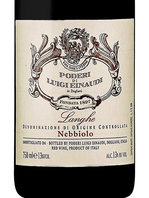 Luigi Einaudi Nebbiolo Langhe