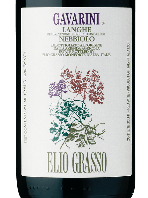 Elio Grasso Nebbiolo Gavarini Langhe 2022