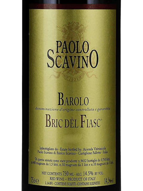 Paolo Scavino Bric Dël Fiasc Barolo