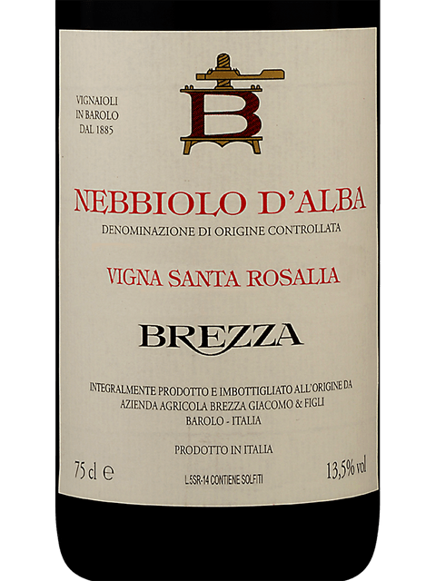 Brezza Santa Rosalia Nebbiolo d'Alba