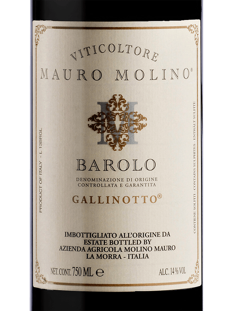 Mauro Molino Barolo Gallinotto 2019