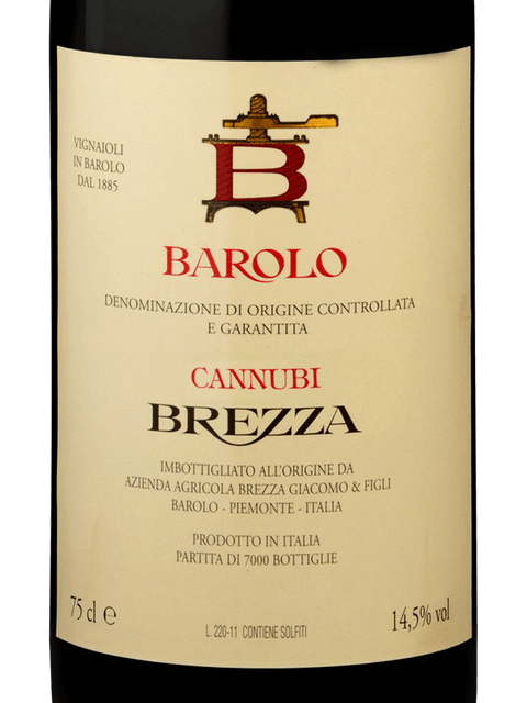 Brezza Cannubi Barolo 2019