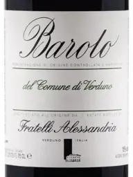 Fratelli Alessandria Barolo Del Comune di Verduno 2017