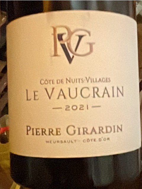 Pierre Girardin Côte de Nuits-Villages 'Le Vaucrain'