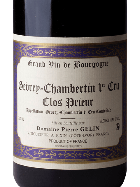 Domaine Pierre Gelin Gevrey-Chambertin 1er Cru 'Clos Prieur' 2017