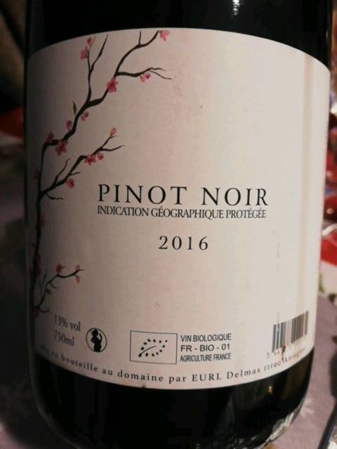 Domaine Delmas Pinot Noir 2015