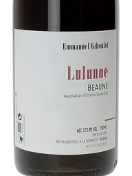 Emmanuel Giboulot Lulune Beaune 2018