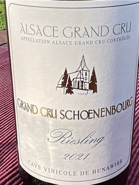 Cave Vinicole de Hunawihr Riesling Alsace Grand Cru 'Schoenenbourg' 2021