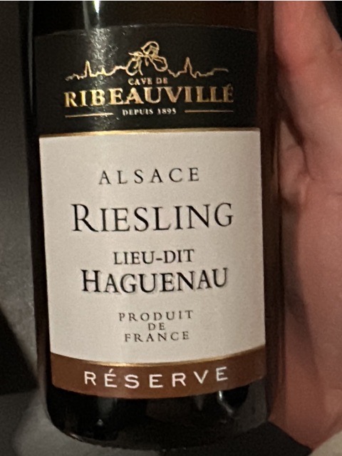 Cave de Ribeauville Riesling Alsace Reserve Haguenau