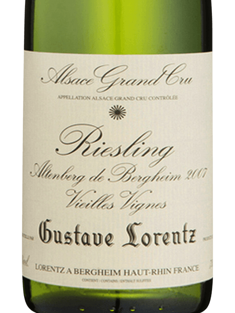 Gustave Lorentz Vieilles Vignes Riesling Alsace Grand Cru Altenberg de Bergheim