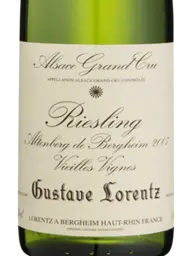 Gustave Lorentz Vieilles Vignes Riesling Alsace Grand Cru Altenberg de Bergheim 2017