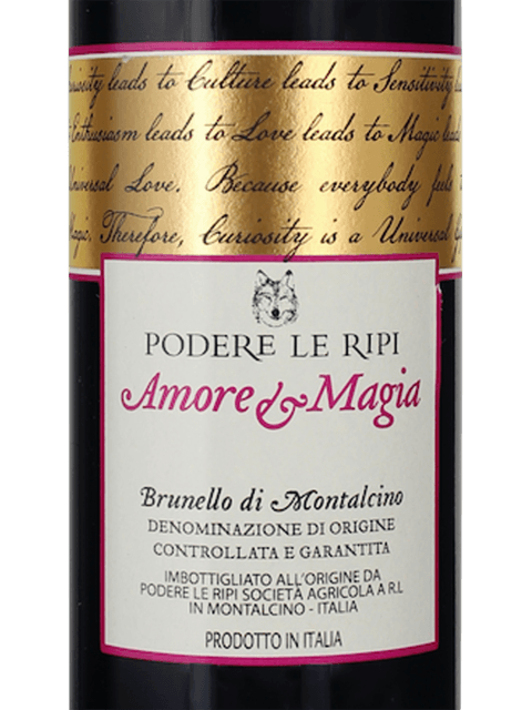 Podere le Ripi Amore e Magia Brunello di Montalcino 2018