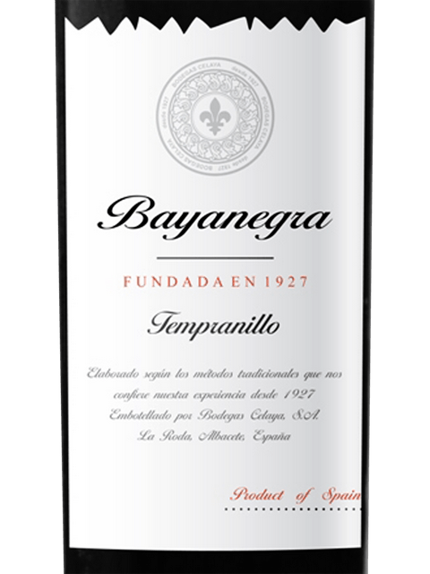 Celaya Bayanegra Tempranillo