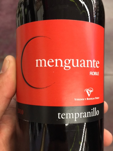 Viñedos y Bodegas Pablo Menguante Roble Tempranillo